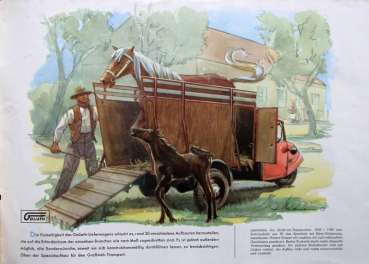 Goliath Dreiradwagen Modellprogramm 1953 "3 Räder helfen verdienen" Automobilprospekt (7991)